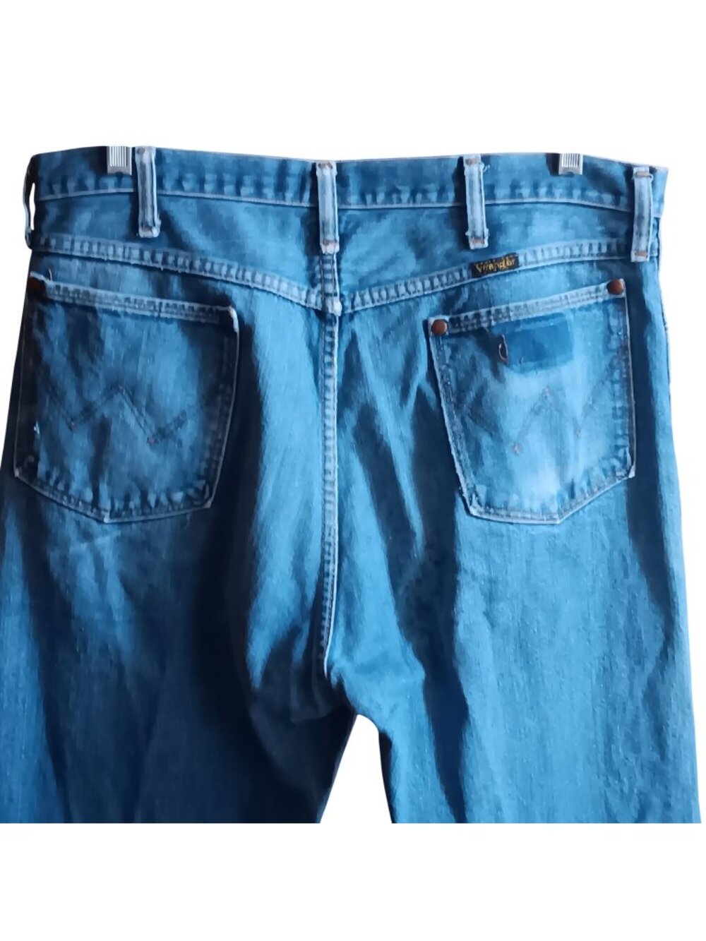 True Vintage 36x33 Wrangler 13MWZ Jeans 1980's Ranch Cowboy USA Denim Distress